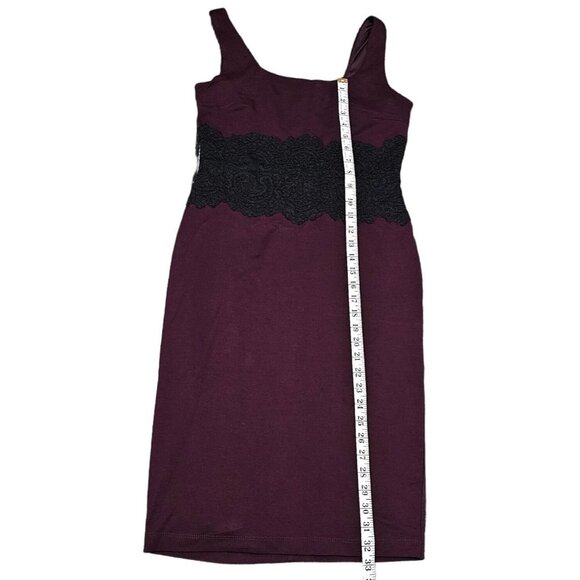 Bailey 44 Dracula's Lover Black Lace Overlay Sleeveless Cocktail Dress Size Med - Picture 10 of 12